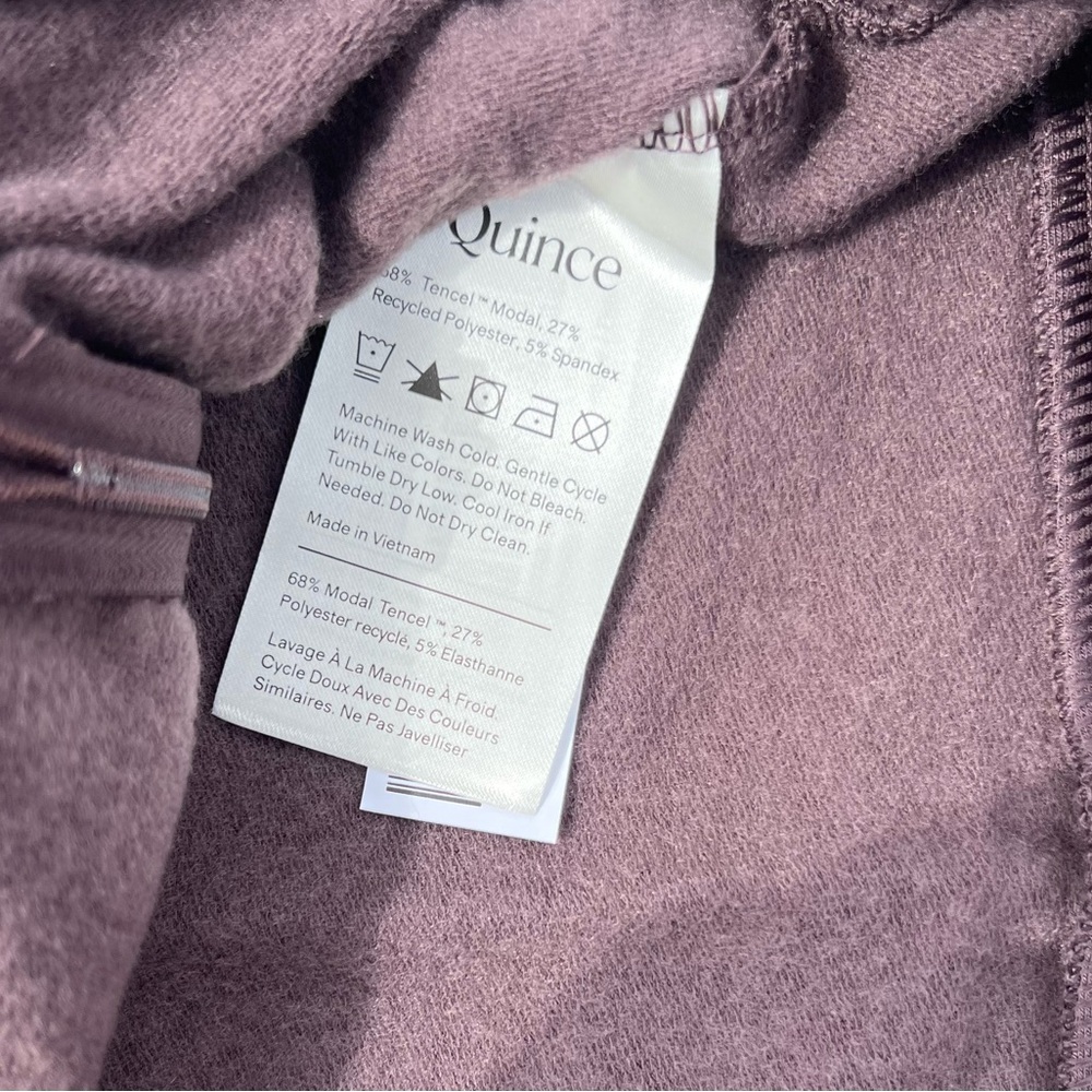 Quince Purple / Eggplant Maternity Hoodie with Kangaroo Pocket - Picture 10 of 10